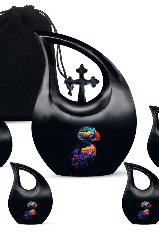 Puffin Bird Urns For Ashes - Keepsake Urn Set