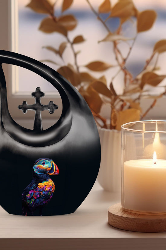 Puffin Bird Urns For Ashes - Keepsake Urn Set