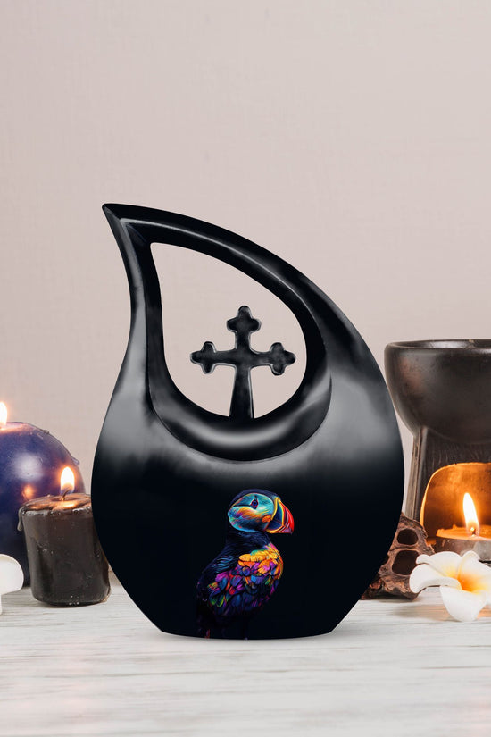 Puffin Bird Urns For Ashes - Keepsake Urn Set