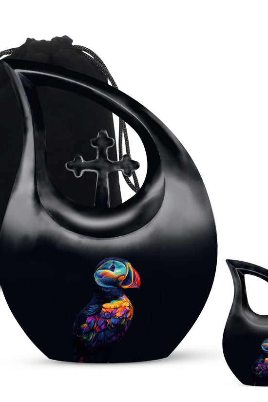 Puffin Bird Urns For Ashes - Keepsake Urn Set