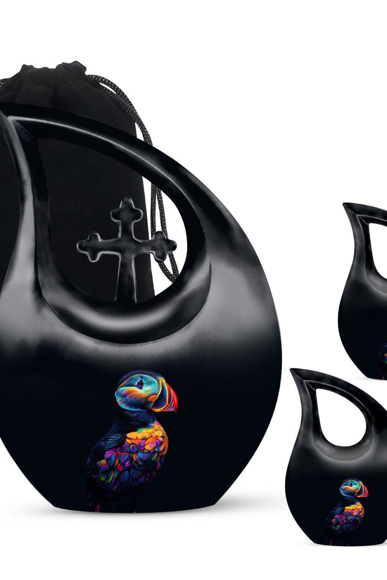 Puffin Bird Urns For Ashes - Keepsake Urn Set