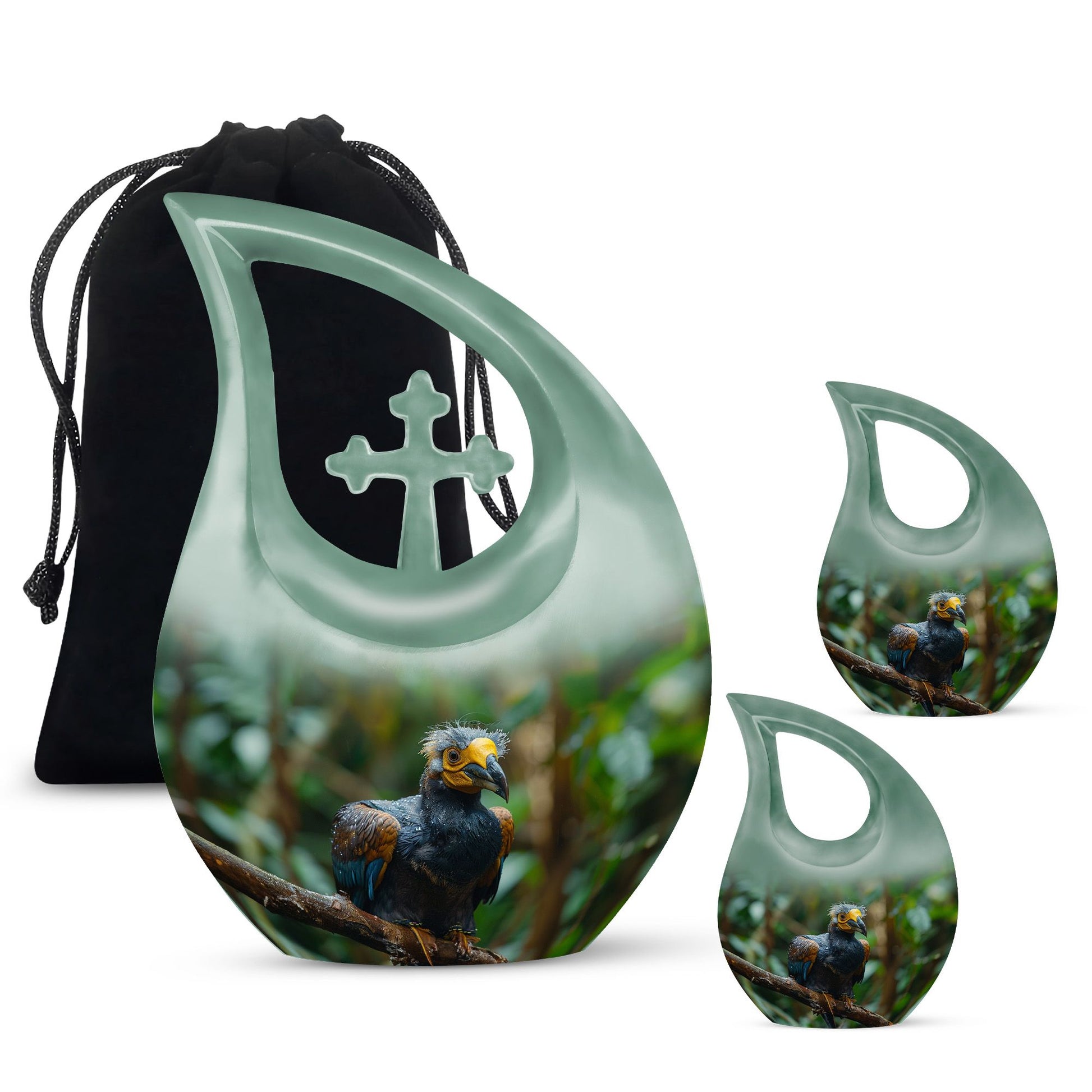 Puffin Bird Urns For Ashes - Urn Keepsake Set