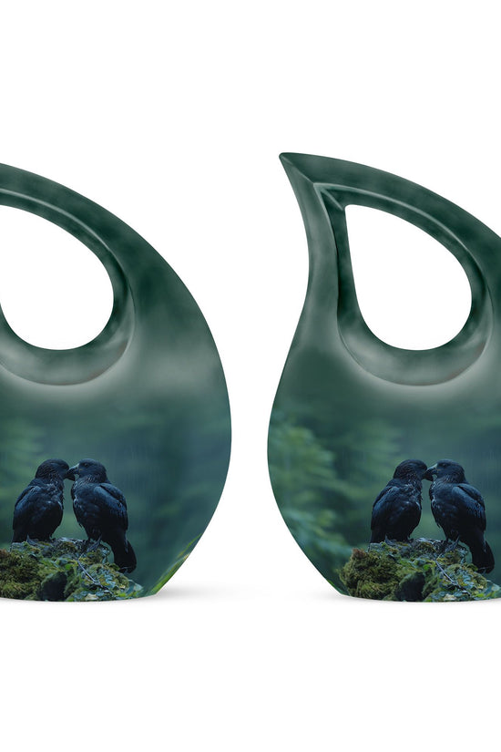 Crow Urns For Ashes - Burial Urns For Adult Human Ashes