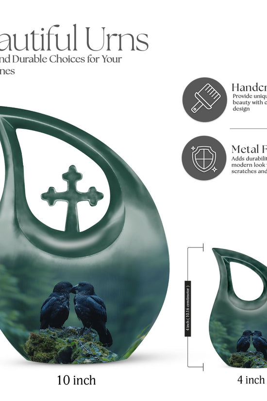 Crow Urns For Ashes - Burial Urns For Adult Human Ashes