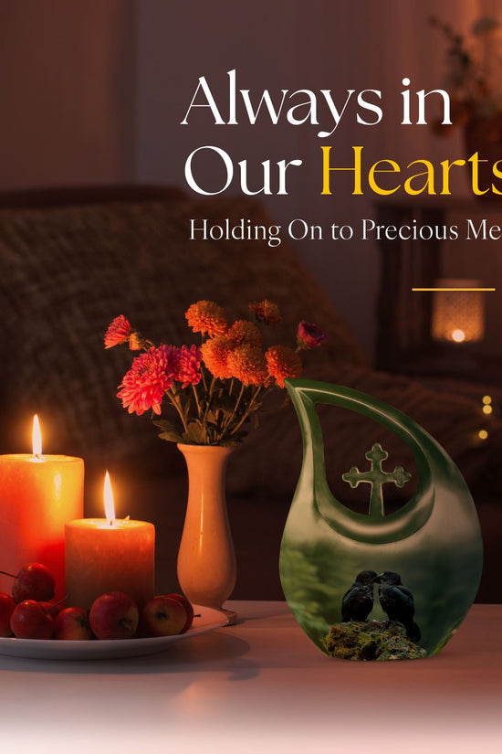 Crow Urns For Ashes - Burial Urns For Adult Human Ashes