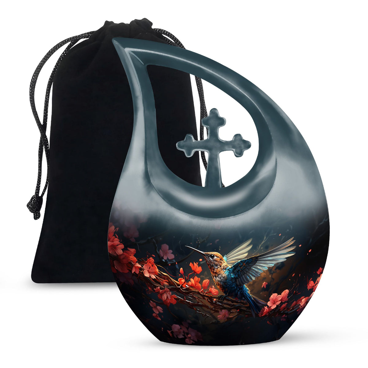 Mystic Hummingbird Cremation Urn - Scenic Ashes Urn For Human Ashes