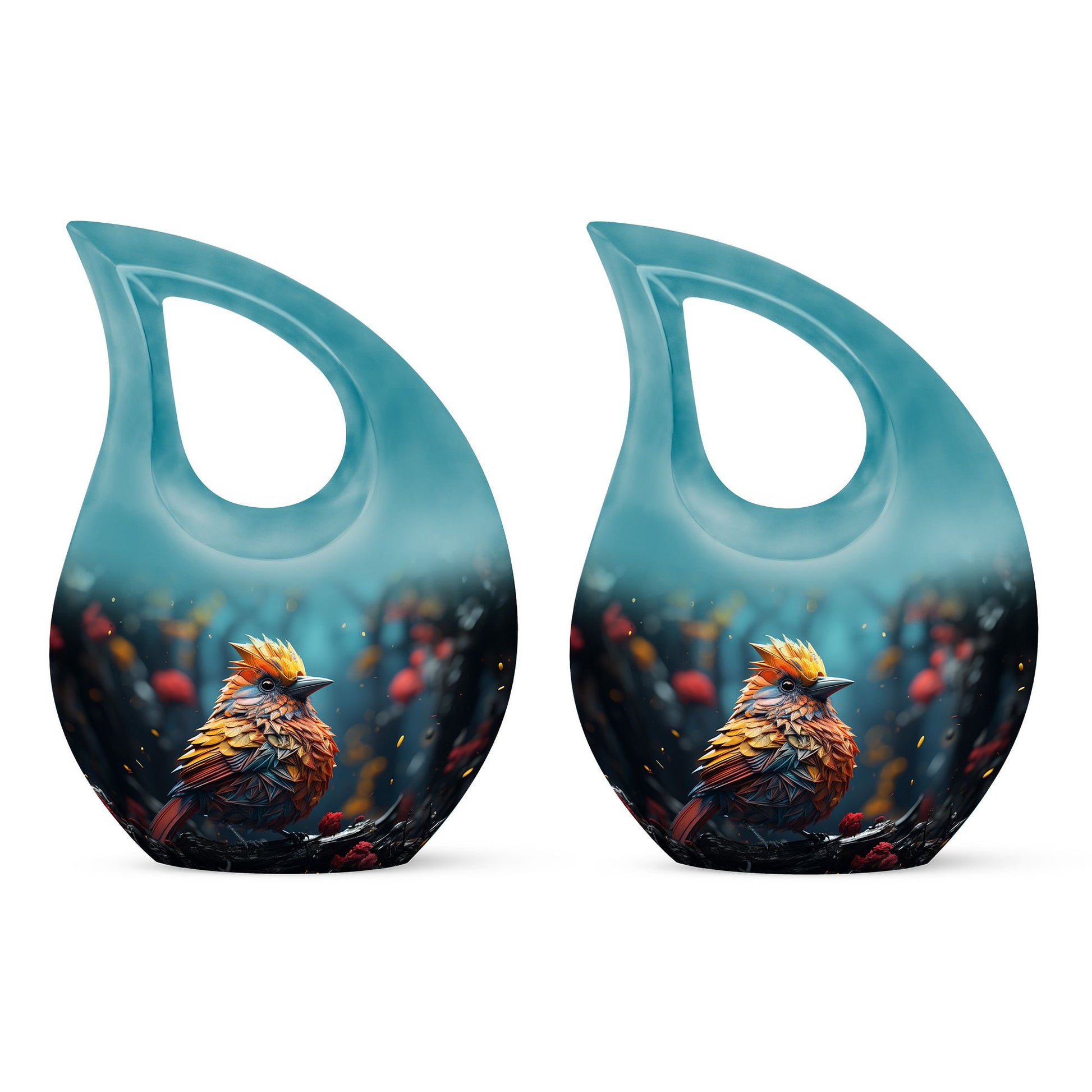 Cardinal Bird Urns For Ashes - Large Urn For Ashes For Women