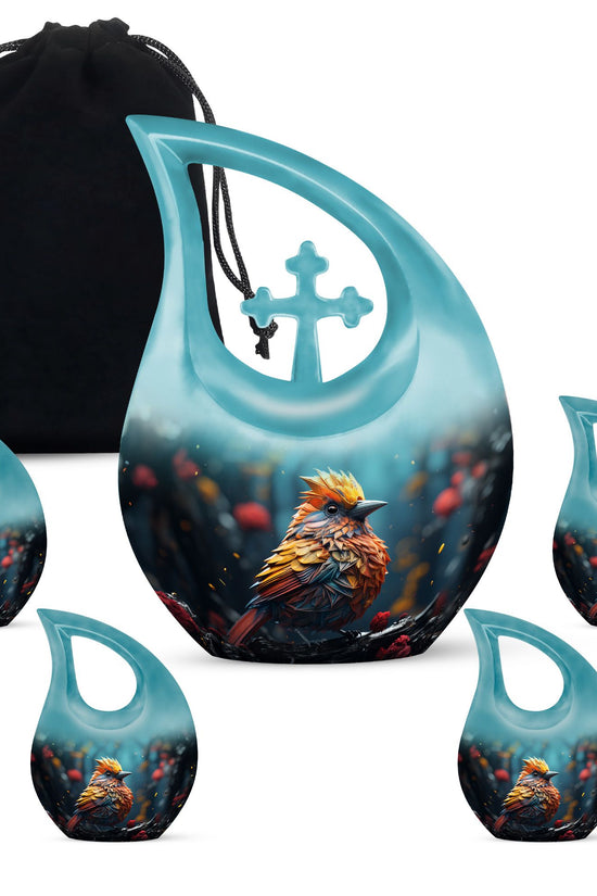 Cardinal Bird Urns For Ashes - Large Urn For Ashes For Women