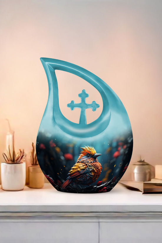 Cardinal Bird Urns For Ashes - Large Urn For Ashes For Women