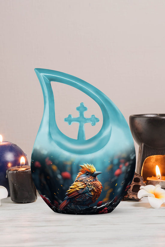 Cardinal Bird Urns For Ashes - Large Urn For Ashes For Women