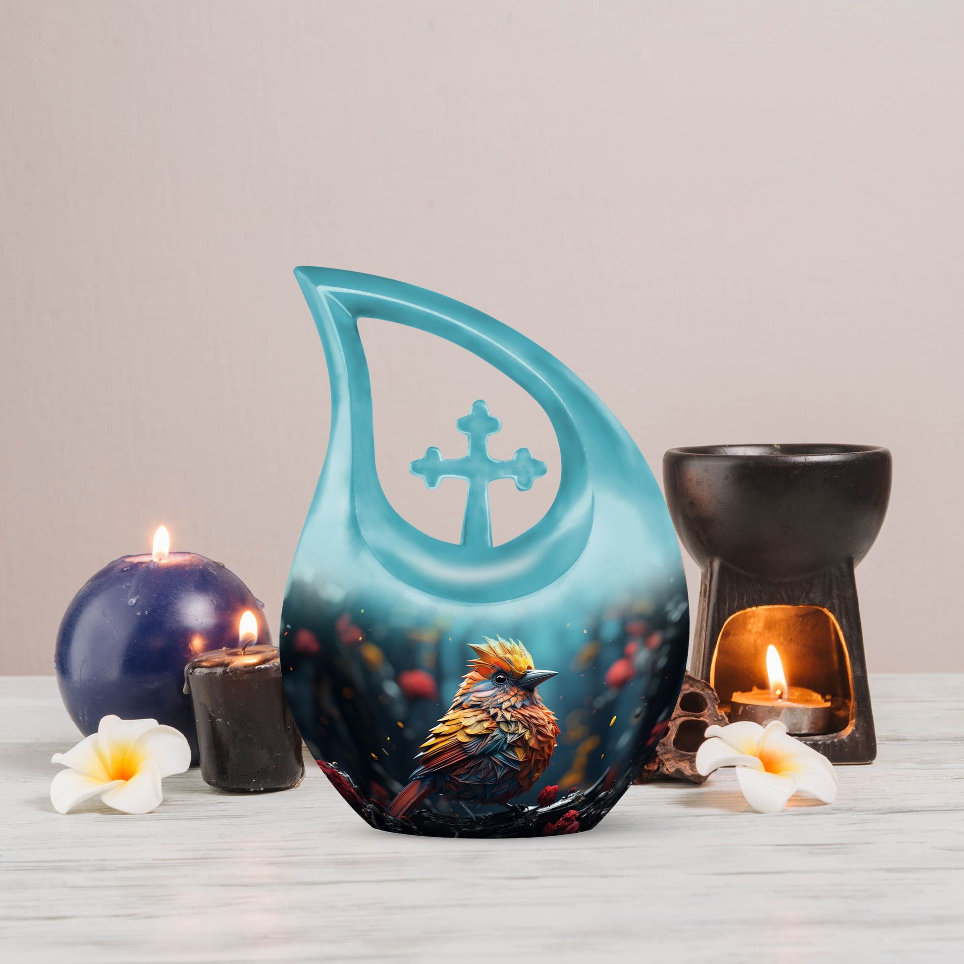 Cardinal Bird Urns For Ashes - Large Urn For Ashes For Women