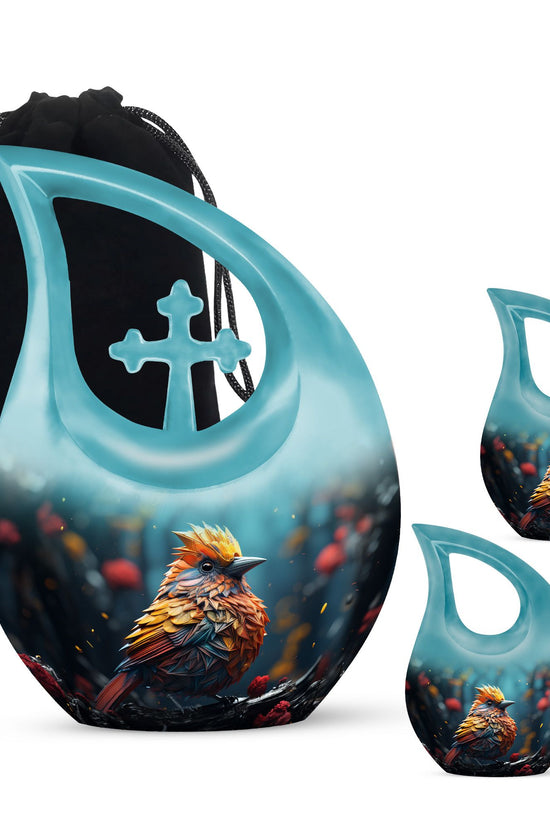 Cardinal Bird Urns For Ashes - Large Urn For Ashes For Women