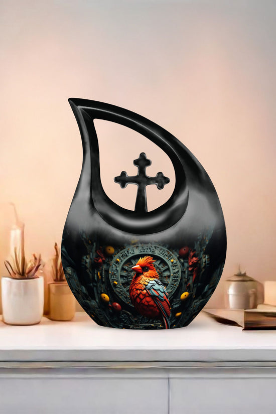 Cardinal Bird Urns For Ashes - Large Urns For Human Ashes Adult Female