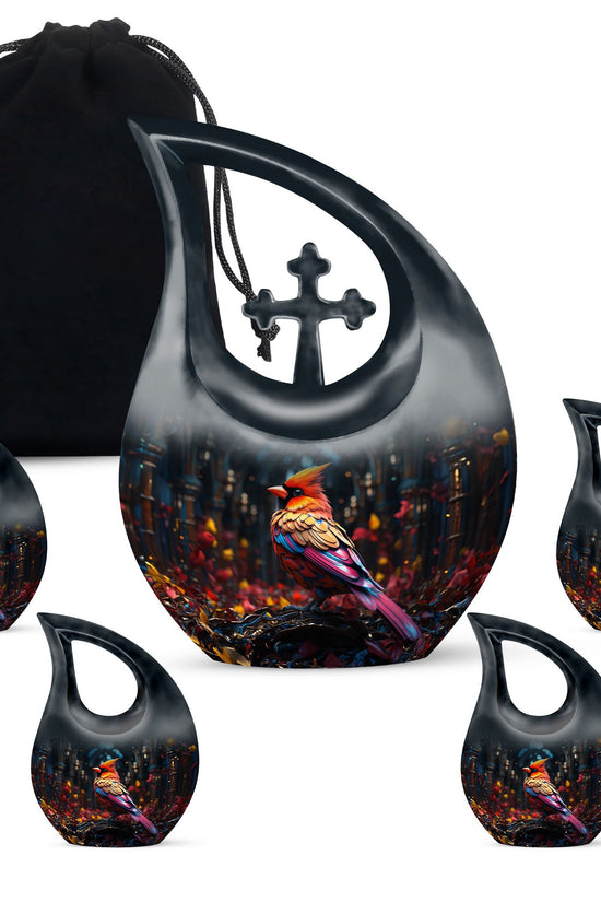 Cardinal Bird Urns For Ashes - Urns For Ashes Adult Male Large