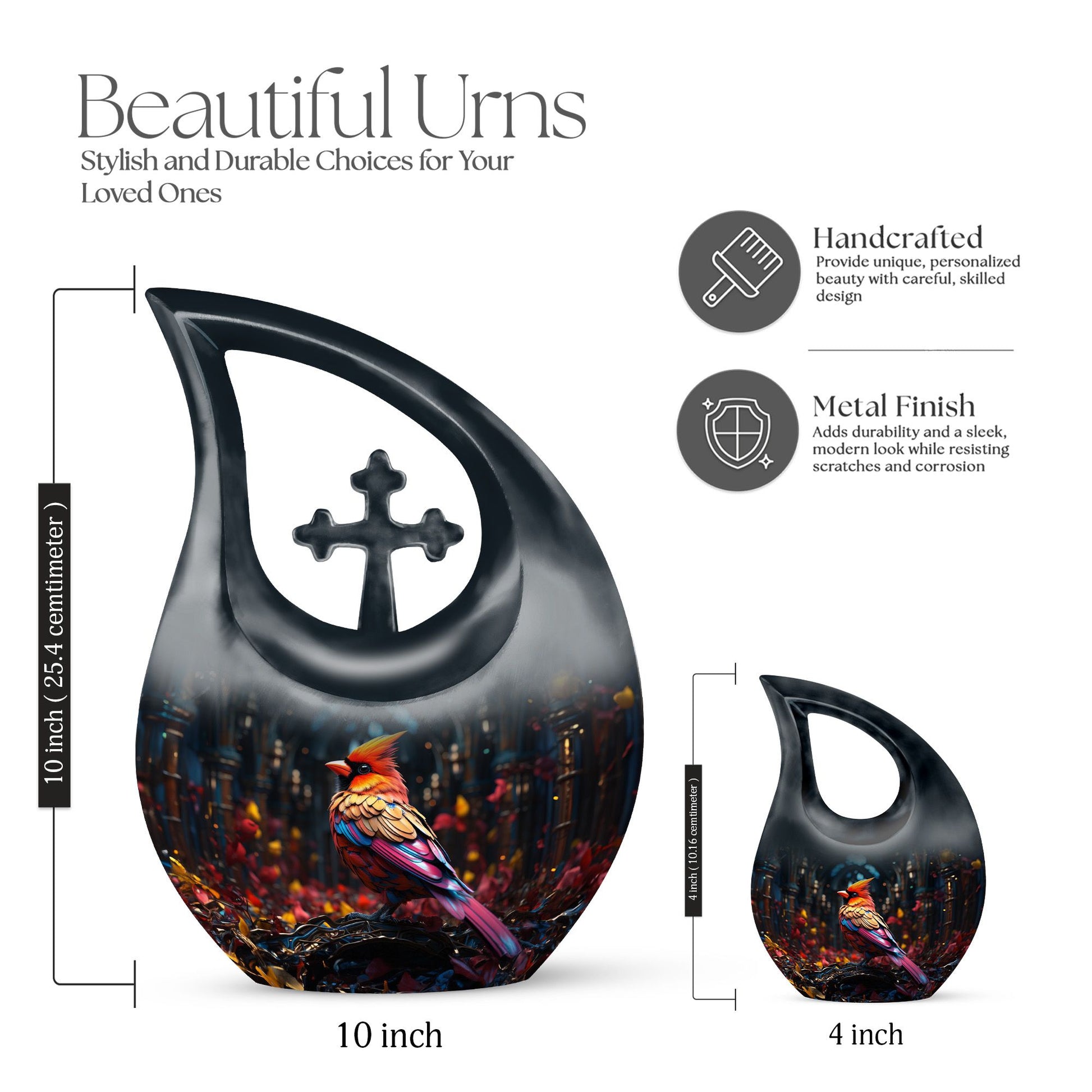 Cardinal Bird Urns For Ashes - Urns For Ashes Adult Male Large
