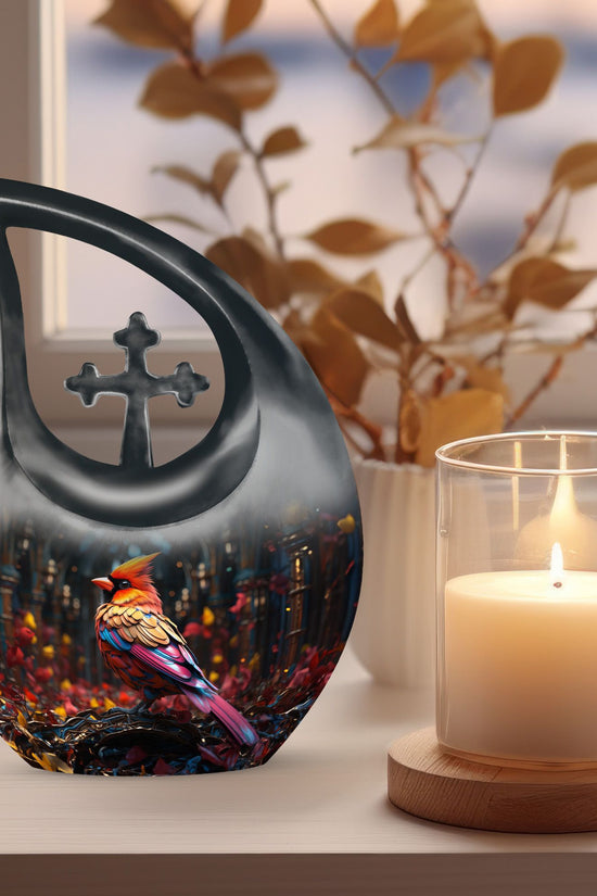 Cardinal Bird Urns For Ashes - Urns For Ashes Adult Male Large