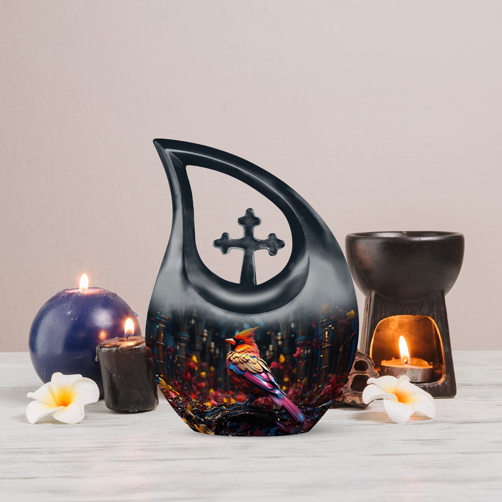Cardinal Bird Urns For Ashes - Urns For Ashes Adult Male Large