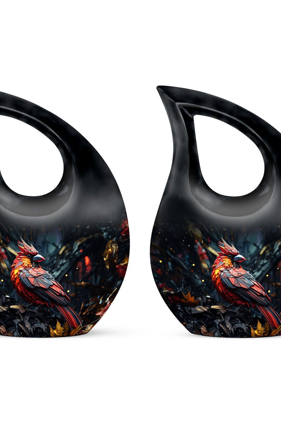 Cardinal Bird Urns For Ashes - Large Cremation Urns