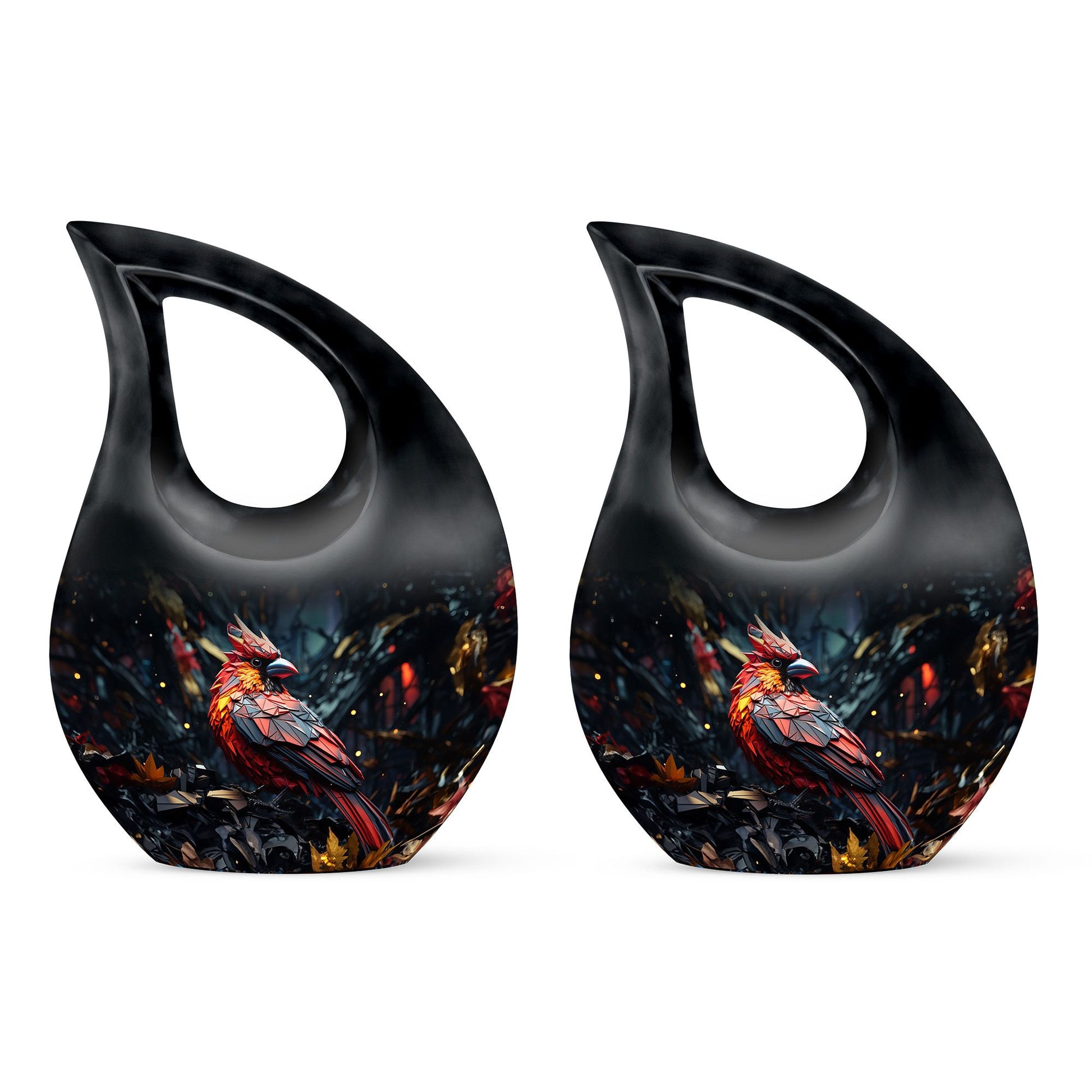 Cardinal Bird Urns For Ashes - Large Cremation Urns