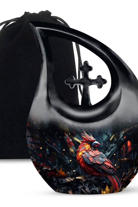 Cardinal Bird Urns For Ashes - Large Cremation Urns