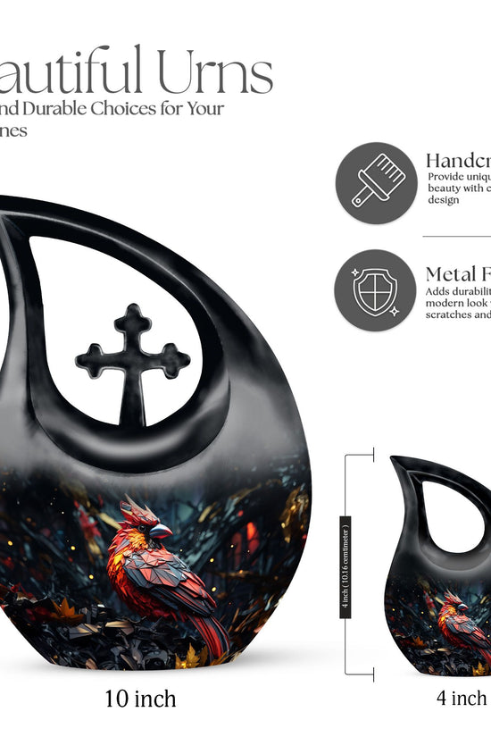 Cardinal Bird Urns For Ashes - Large Cremation Urns