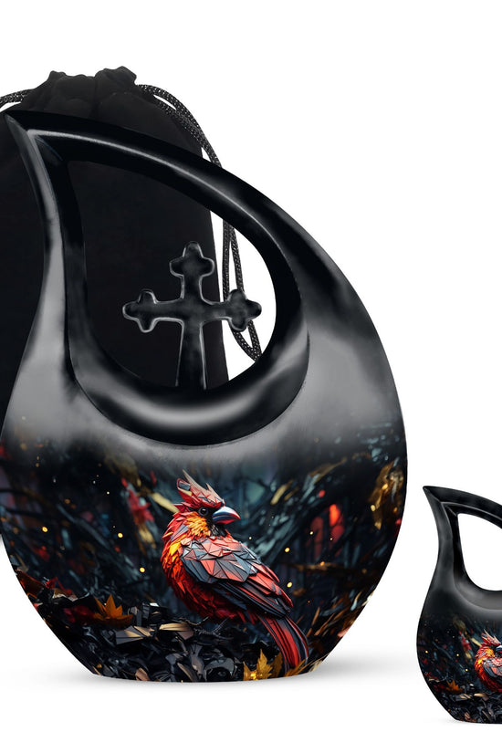 Cardinal Bird Urns For Ashes - Large Cremation Urns