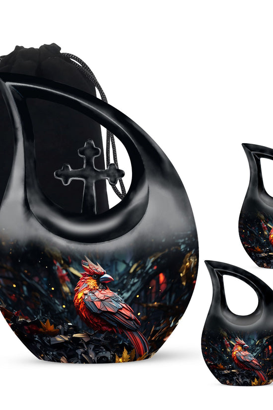 Cardinal Bird Urns For Ashes - Large Cremation Urns