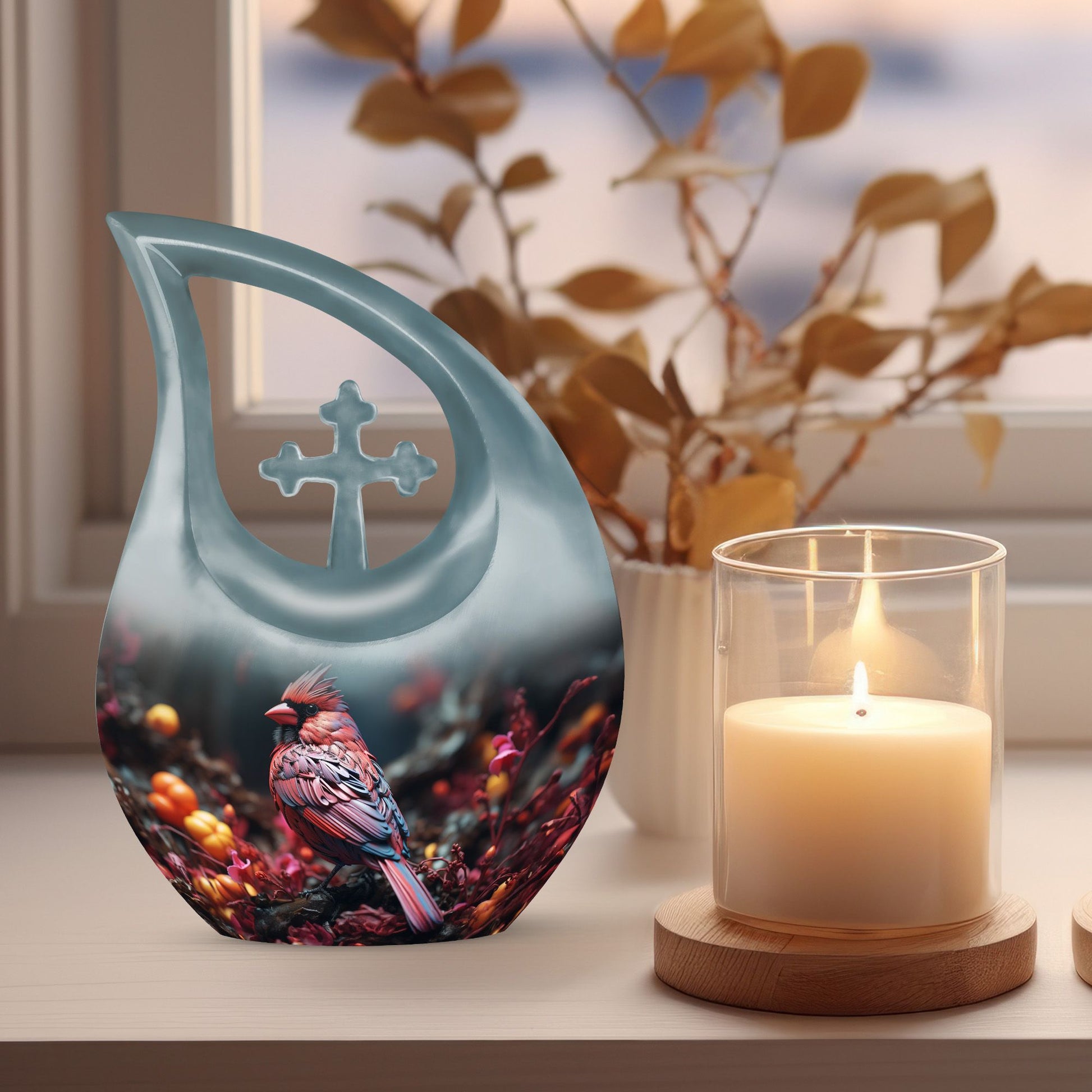 Cardinal Bird Urns For Ashes - Urns For Ashes Large