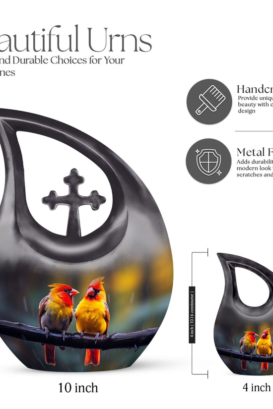 Cardinal Bird Urns For Ashes - Large Human Ashes Urn