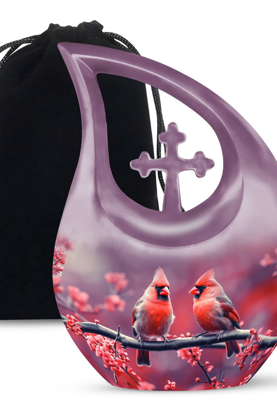 Cardinal Bird Urns For Ashes - Urns For Human Ashes Large Adult