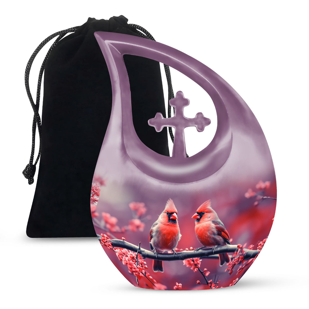 Cardinal Bird Urns For Ashes - Urns For Human Ashes Large Adult