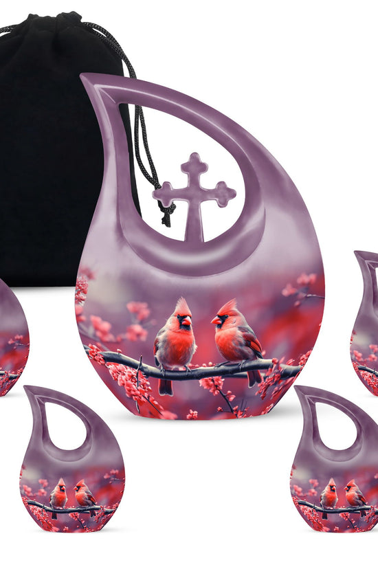 Cardinal Bird Urns For Ashes - Urns For Human Ashes Large Adult