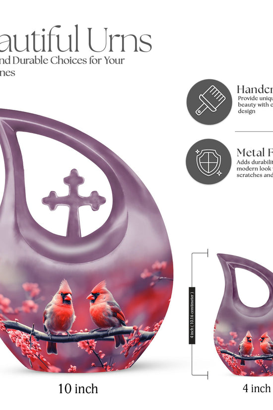 Cardinal Bird Urns For Ashes - Urns For Human Ashes Large Adult