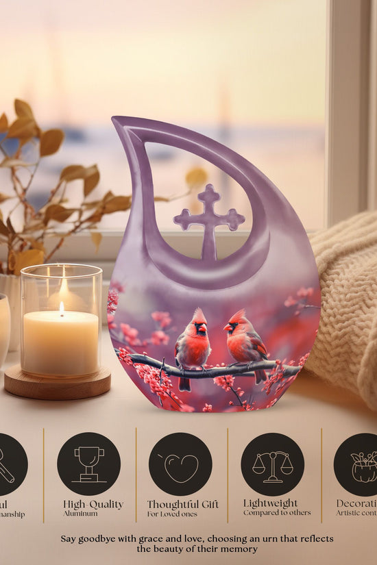 Cardinal Bird Urns For Ashes - Urns For Human Ashes Large Adult