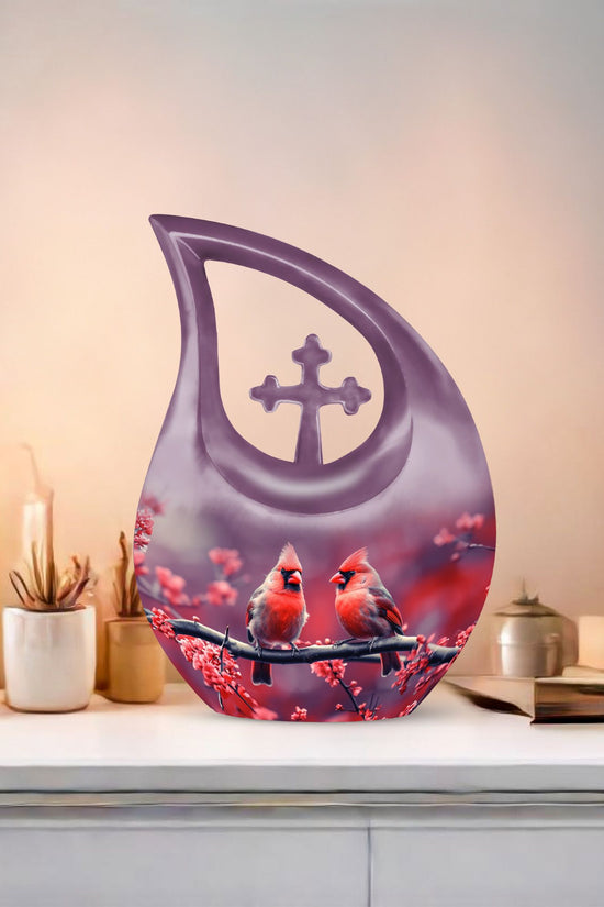 Cardinal Bird Urns For Ashes - Urns For Human Ashes Large Adult