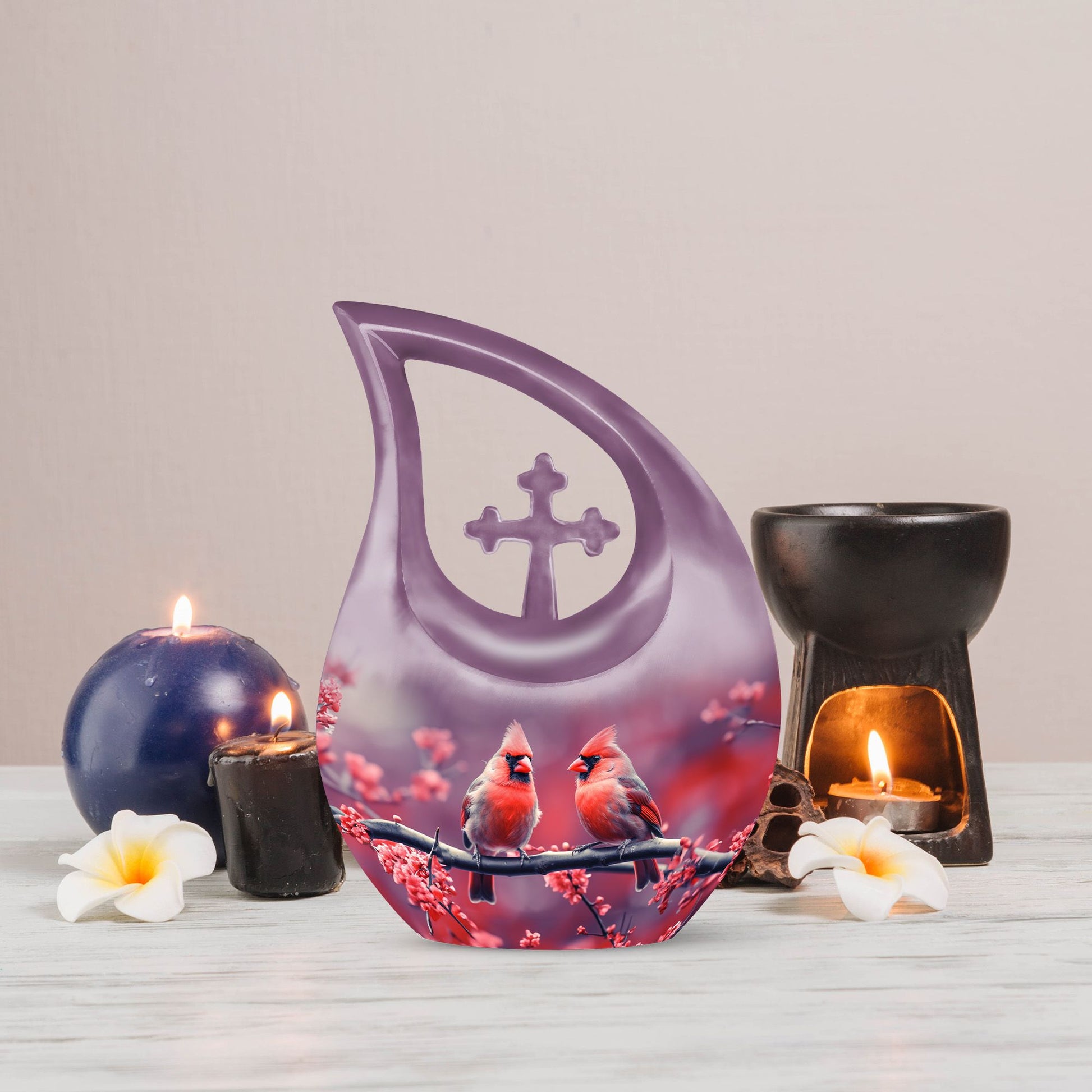 Cardinal Bird Urns For Ashes - Urns For Human Ashes Large Adult