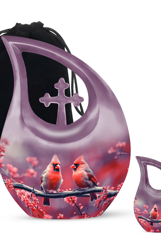 Cardinal Bird Urns For Ashes - Urns For Human Ashes Large Adult