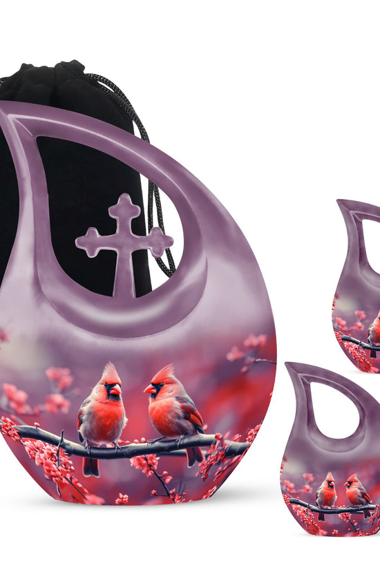 Cardinal Bird Urns For Ashes - Urns For Human Ashes Large Adult
