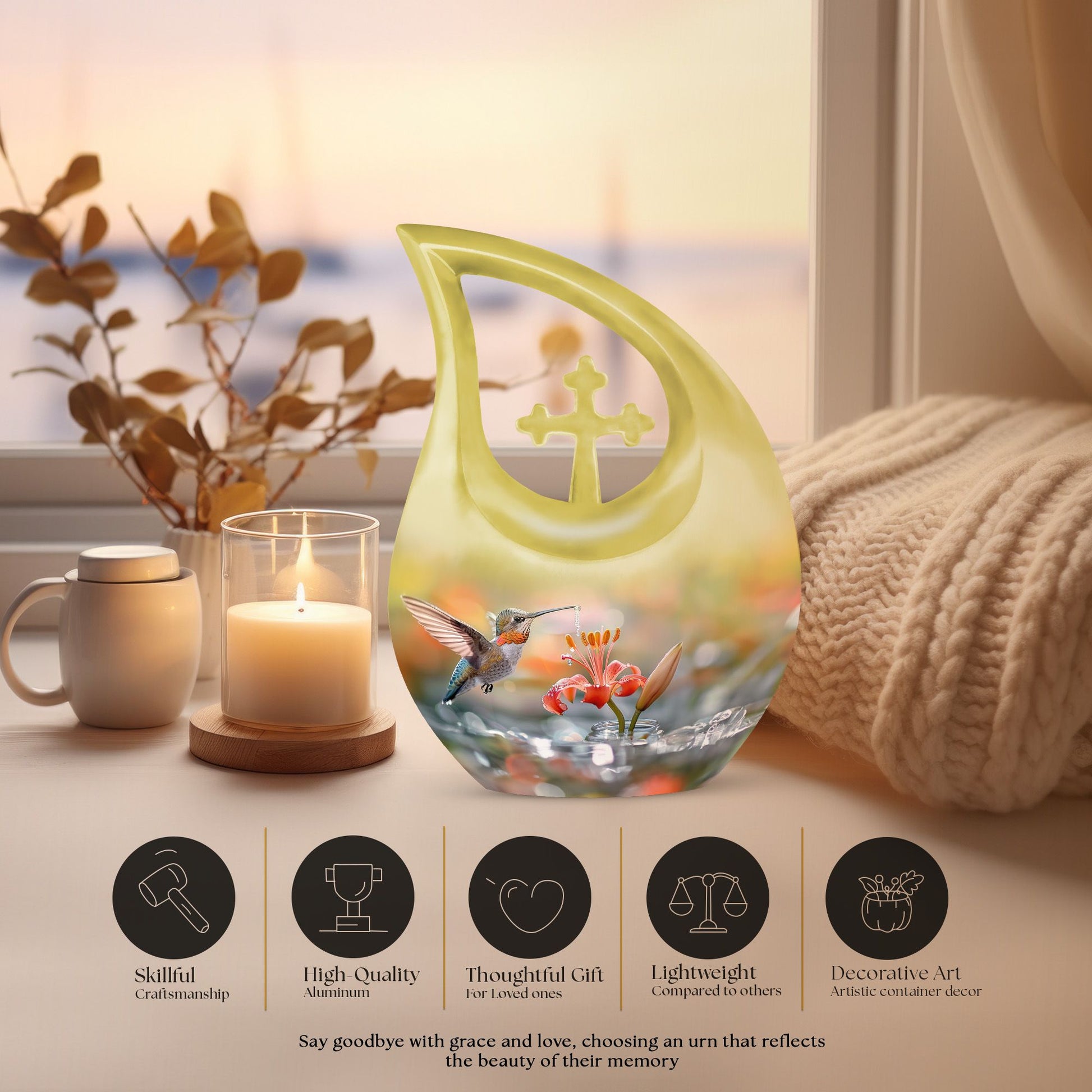 Humming Bird Urns For Ashes - Large Urns For Human Ashes
