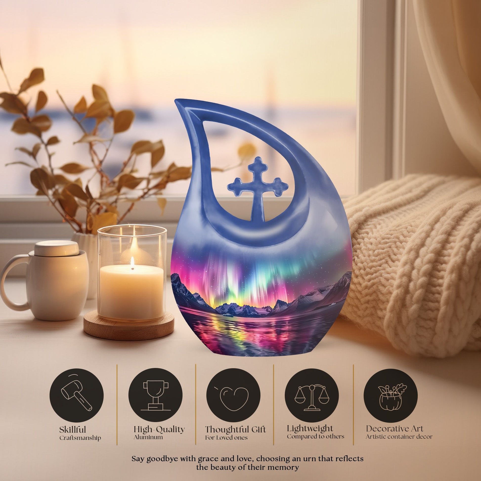 Aurora Urns For Ashes - Large Decorative Urn