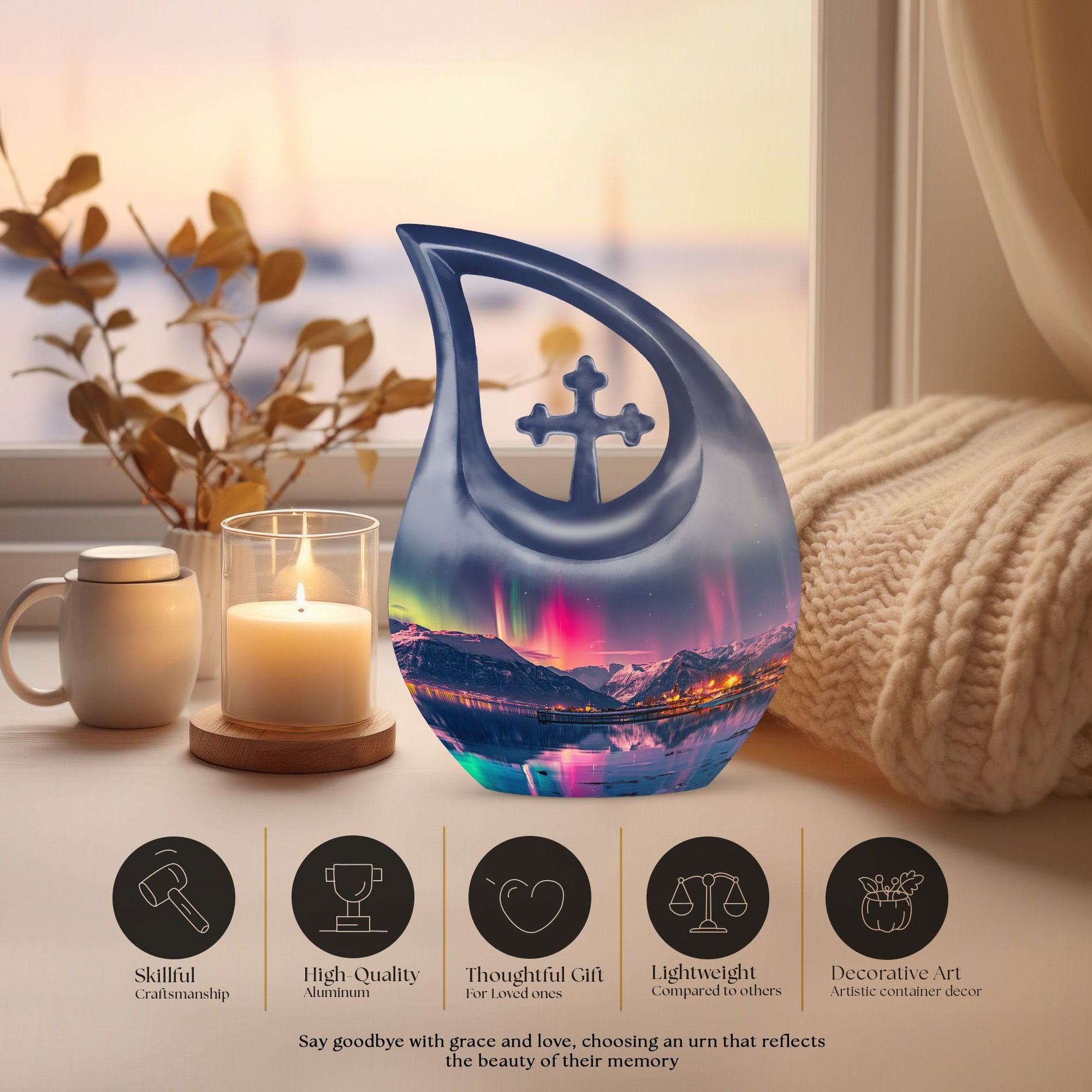 Aurora Urns For Ashes - Cremation Urn Large