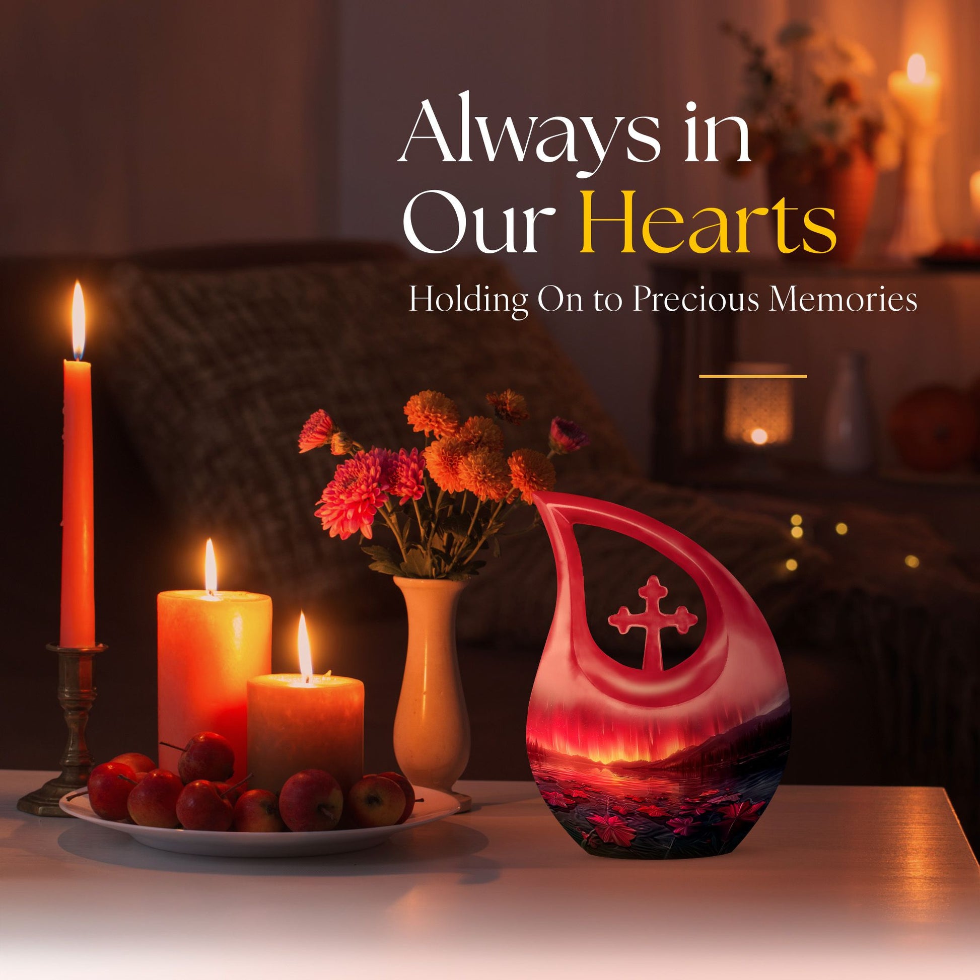 Aurora Urns For Ashes - Large Cremation Urns For Human Ashes