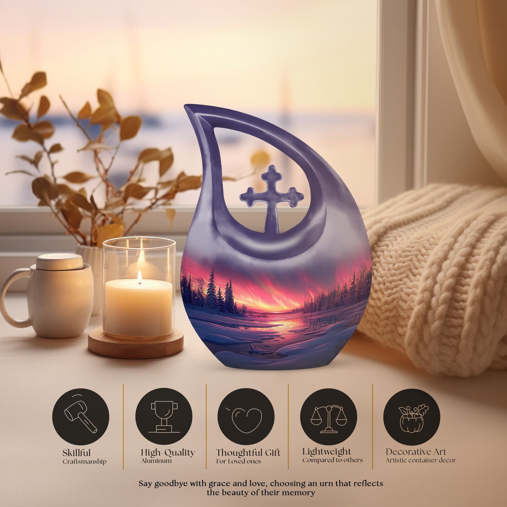 Aurora Urns For Ashes - Large Cremation Urn