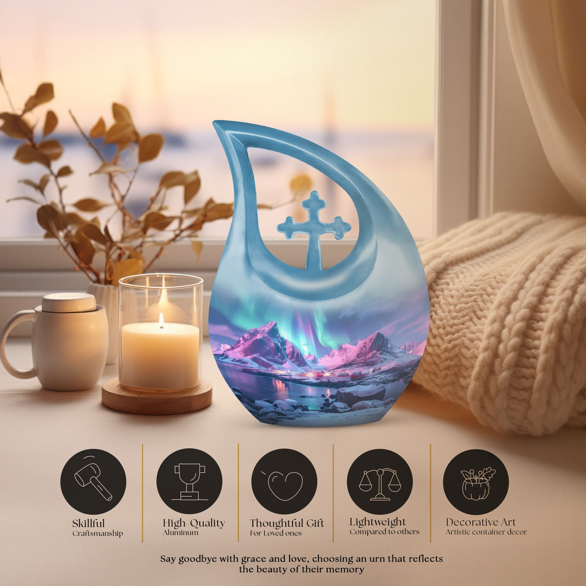 Aurora Urns For Ashes - Large Urn For Adult Ashes