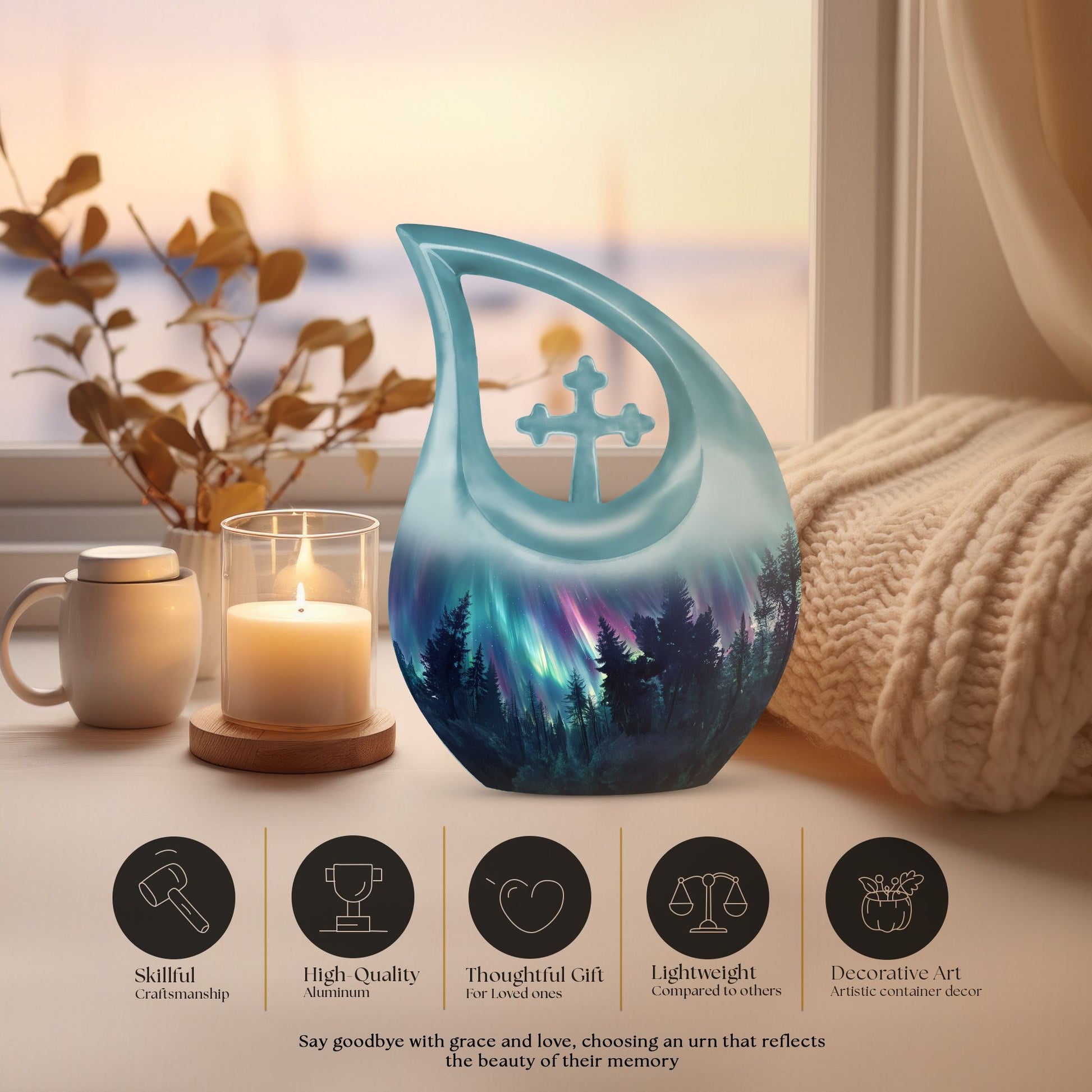 Aurora Urns For Ashes - Adult Urns For Human Ashes Large