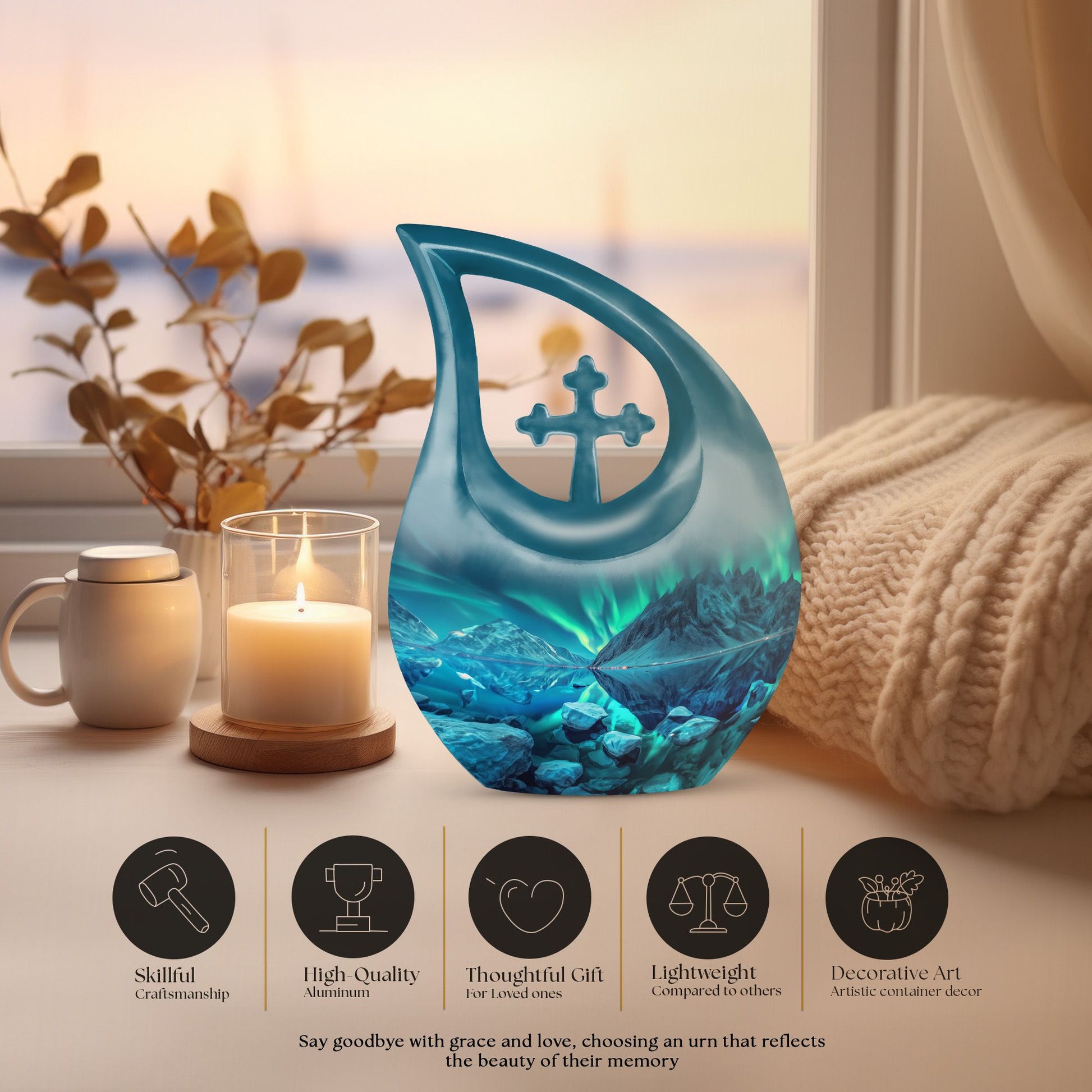 Aurora Urns For Ashes - Large Adult Urns For Human Ashes