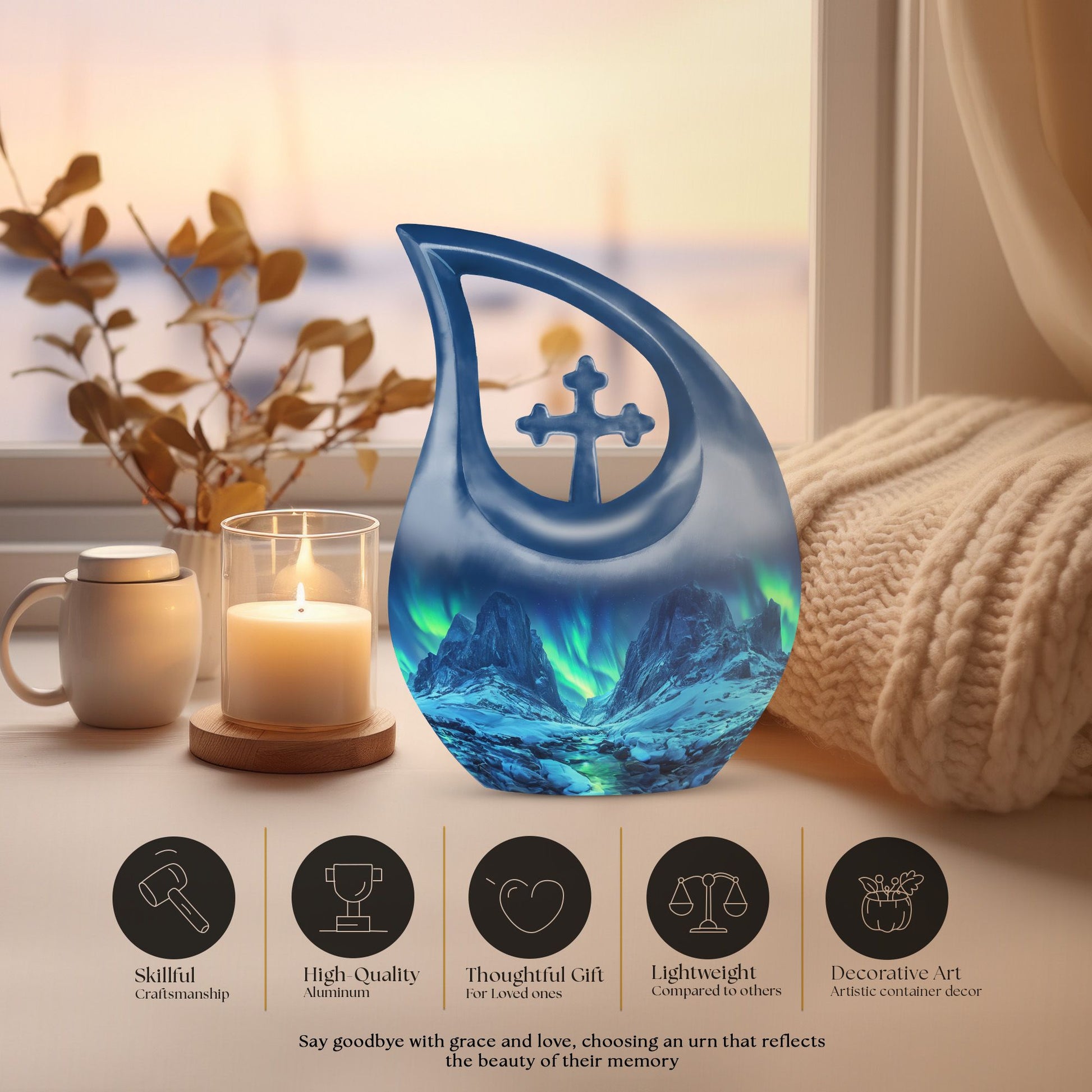 Aurora Urns For Ashes - Large Human Urns