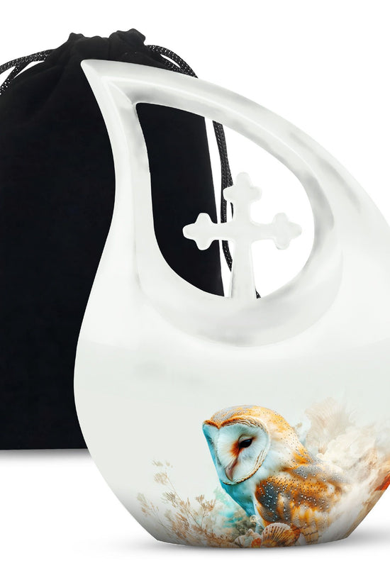 Barn Owl Urns For Ashes - Urns For Human Ashes Adult Large