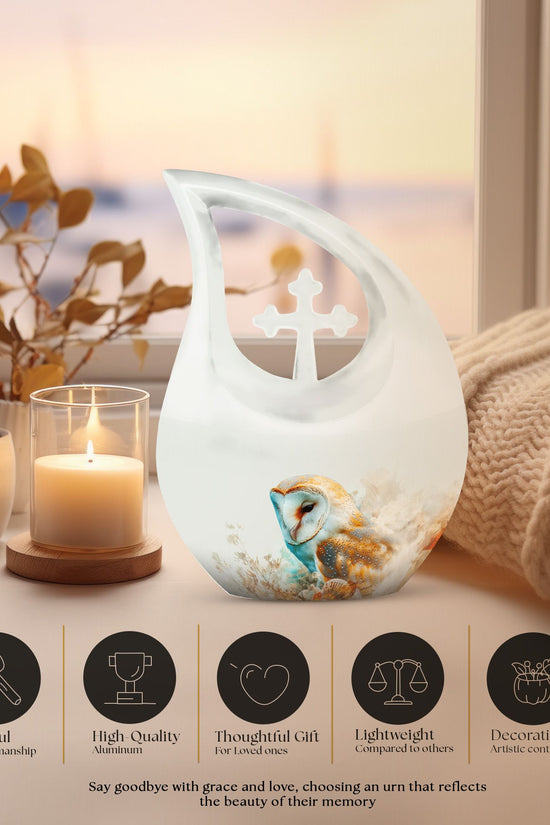 Barn Owl Urns For Ashes - Urns For Human Ashes Adult Large