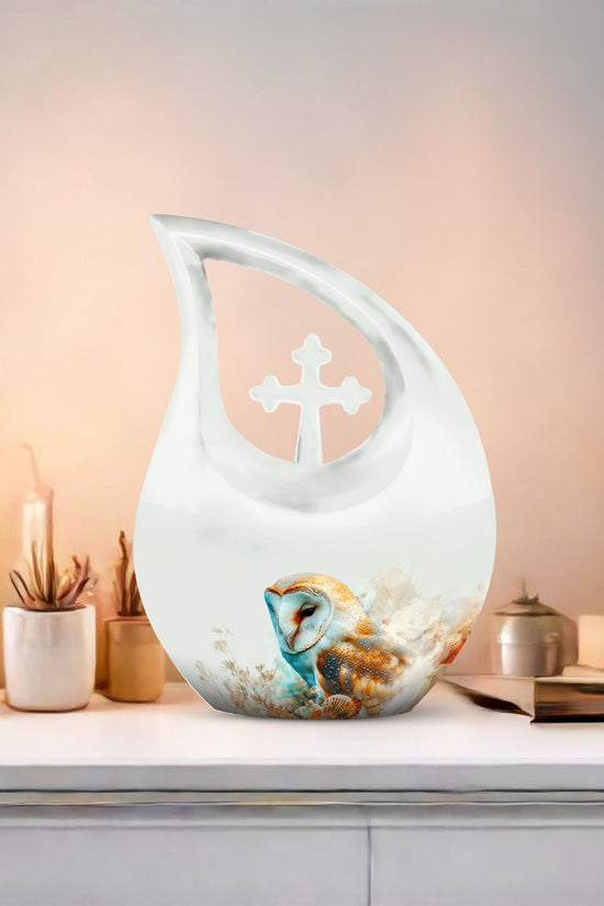 Barn Owl Urns For Ashes - Urns For Human Ashes Adult Large